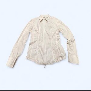 Cabi Light Cream Zip-Front Women's Jacket